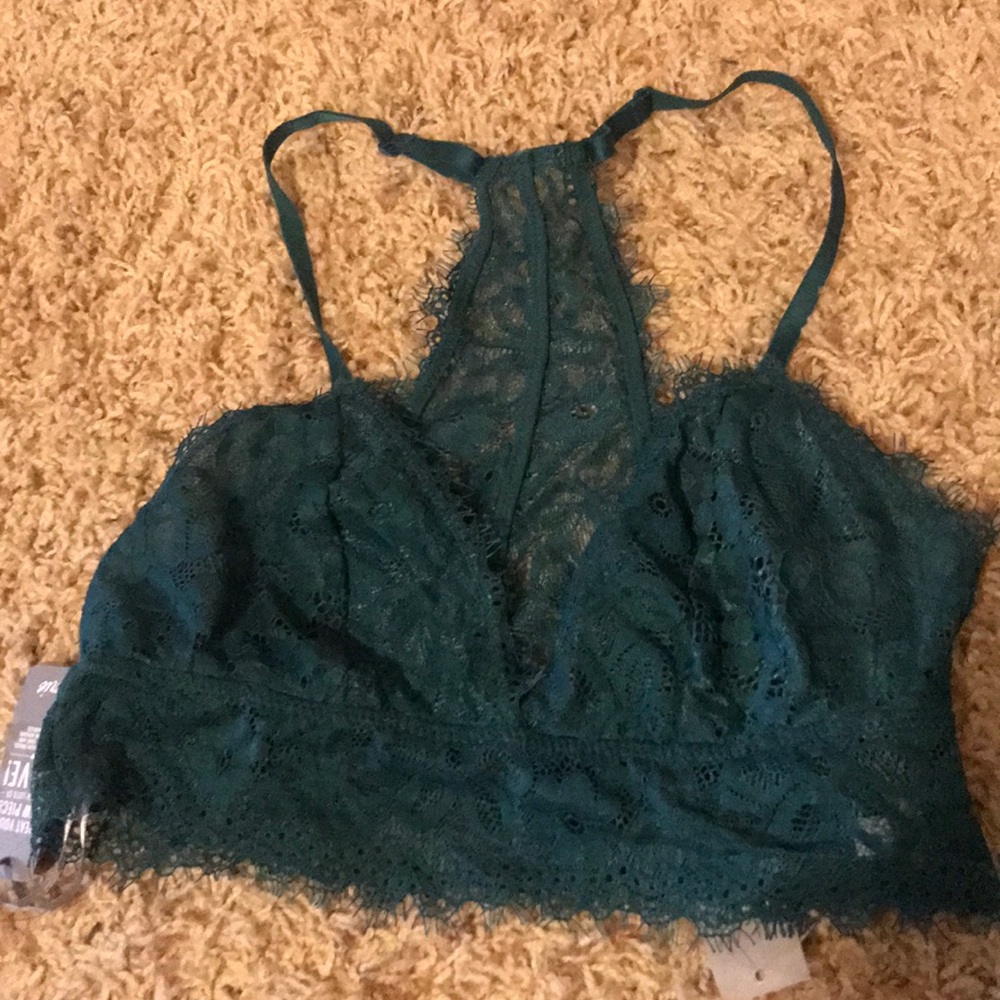 Forest green aerie bralette